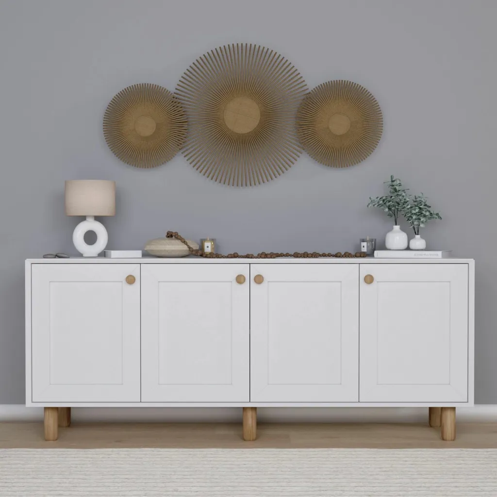 Konsol Skye Decor, ngjyrë e bardhë, 180x75x40 cm - 1