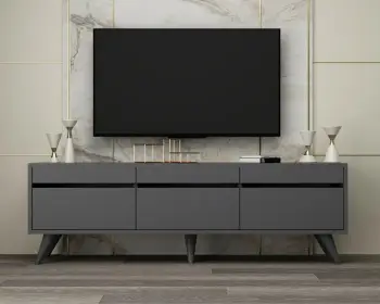 Komodë për TV, ngjyrë antracit, Skye Decor