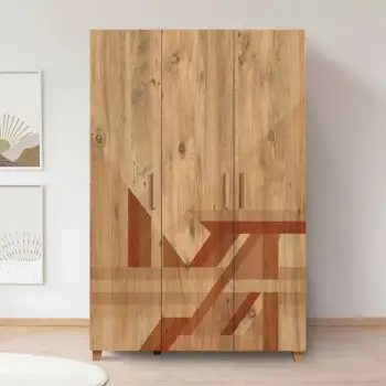 Dollap Skye Decor, Leva Hedera Flow, ngjyrë Atlantic Pine, 120x189x48cm