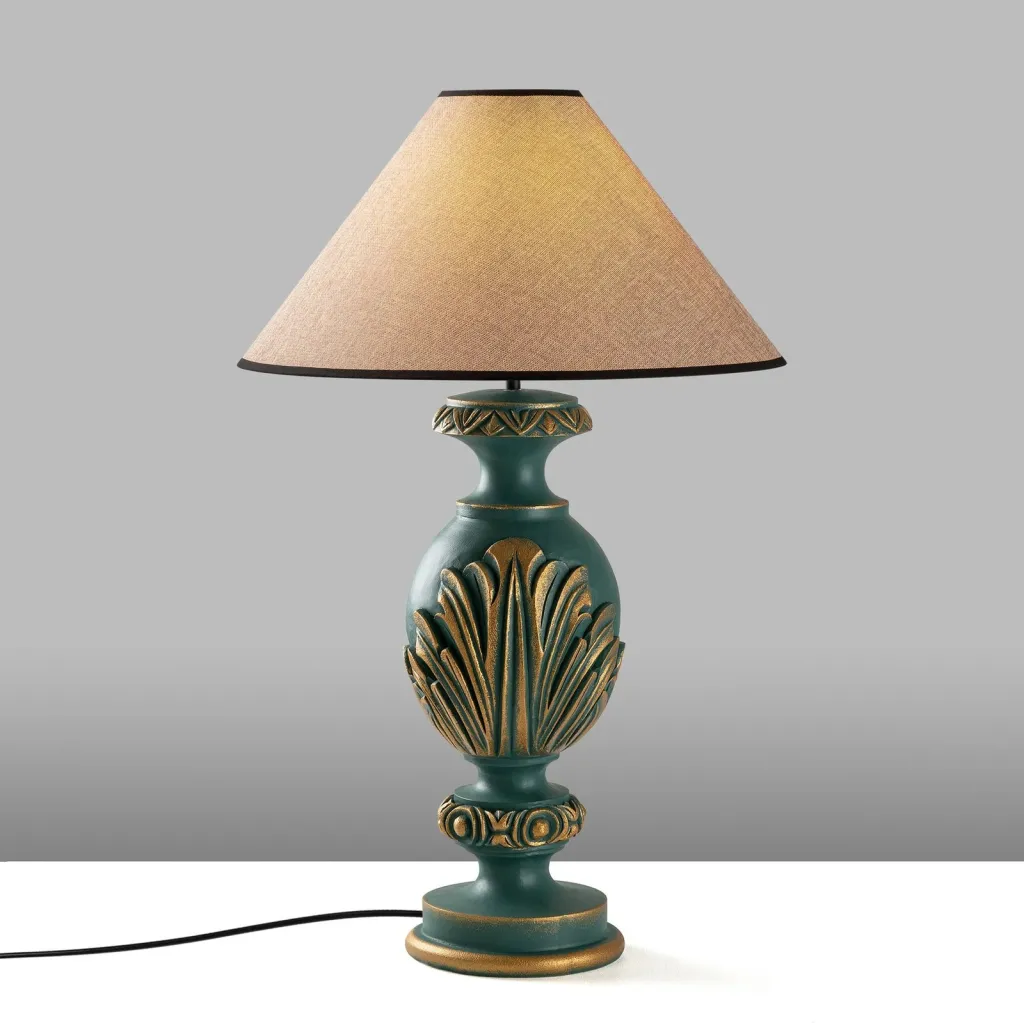 Llambë tavoline Opviq, ELEGANZE-5314, jeshile dhe kafe e çelët - 5