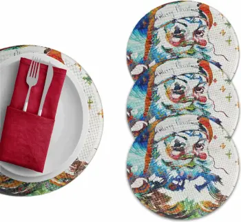 Set nënshtrues tavoline Hermia Concept, shumëngjyrësh, 4 copë, 37cm