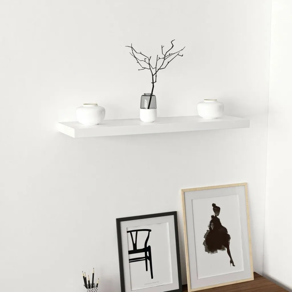 Raft muri Skye Decor, i bardhë, 80cm - 1