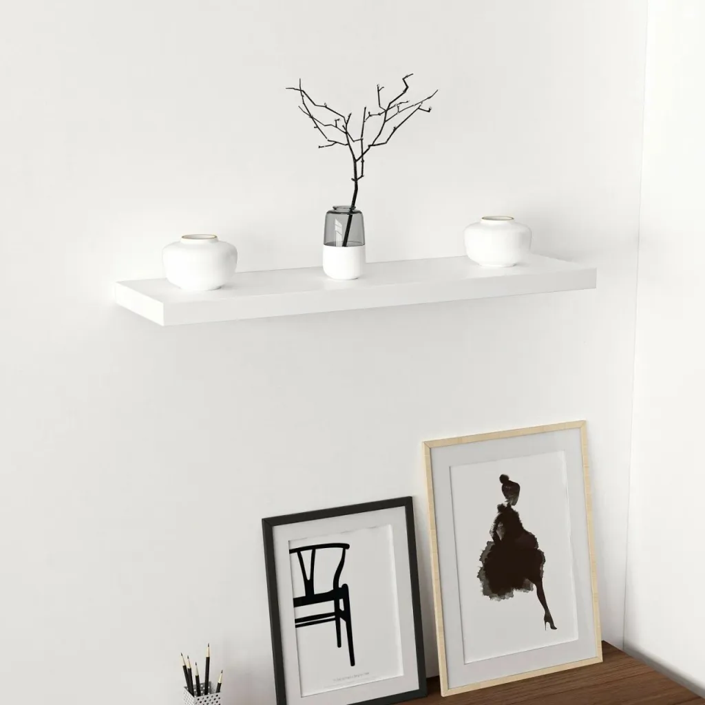 Raft muri Skye Decor, i bardhë, 80cm - 2