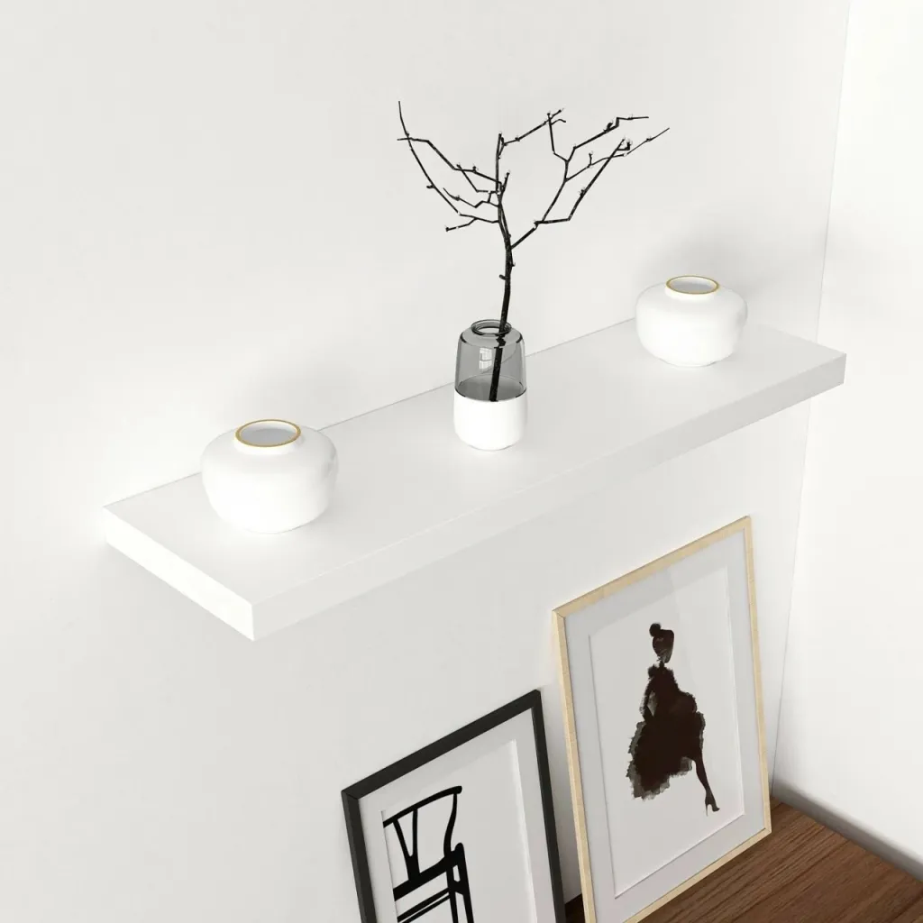 Raft muri Skye Decor, i bardhë, 80cm - 3