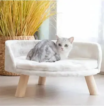 Shtrat për mace Diana, Paws & Whiskers, i bardhë