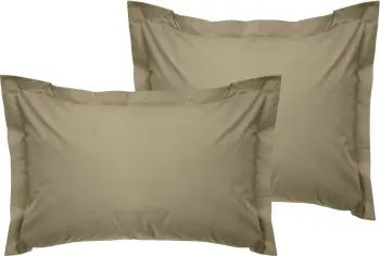 Set jastëkësh Oxford (2 copë), ngjyrë bezhë, L'essentiel, 50x80+5cm