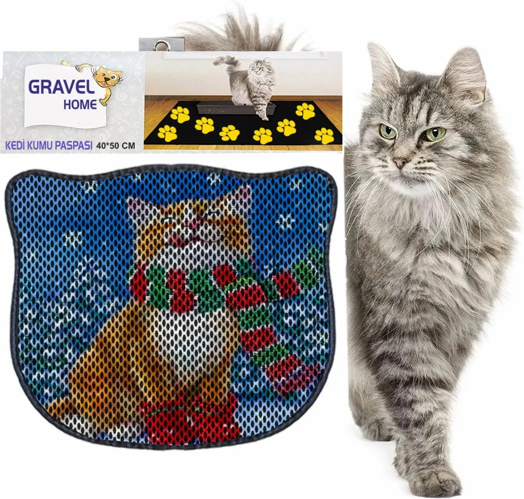 Tapet për rërë mace, shumëngjyrësh, Paws & Whiskers, Kdkafa0176, 40x50cm - 2