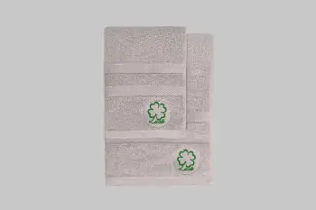 Set peshqirësh duarsh dhe banje (2 copa), Mijolnir, Luck, ngjyrë gri