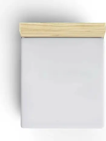 Çarçaf i bardhë fitted për krevat queen, L'essentiel, 150x200+30cm