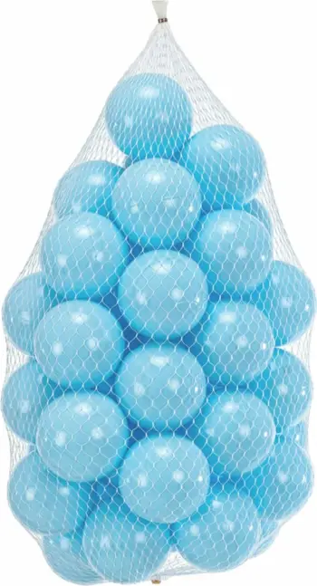 Toptha plastike, ngjyrë kaltër, 50 copë, Evila Originals Bubble Pops 50