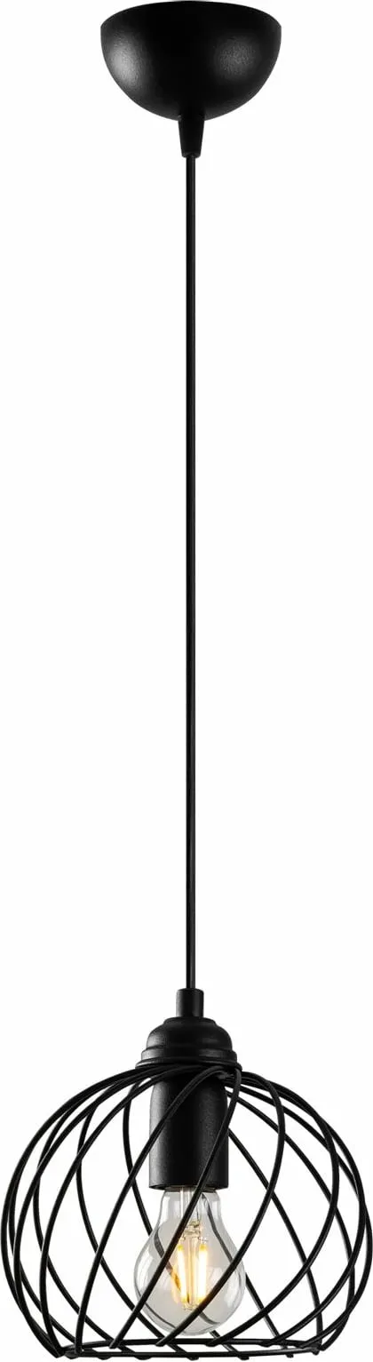 Llambë tavani Opviq Nova, metal i zi, 20x20x115cm - 5
