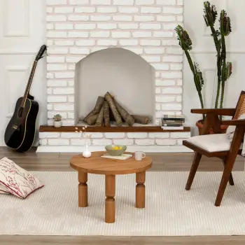Tavolinë kafeje Skye Decor, Ida 60, ngjyrë geshtenje