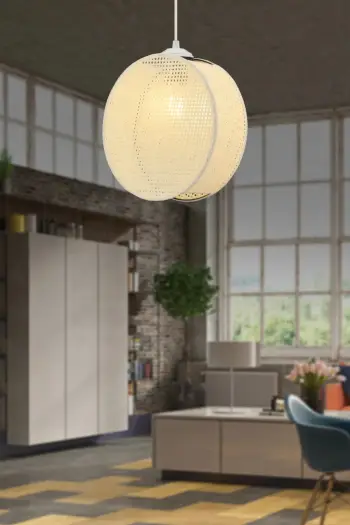 Llambë tavani Opviq Drum, bezhë, 65cm