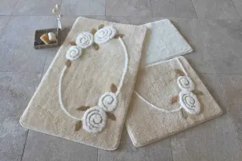 Set tapetash për banjo (3 copë), Mijolnir Rosalin, bezhë