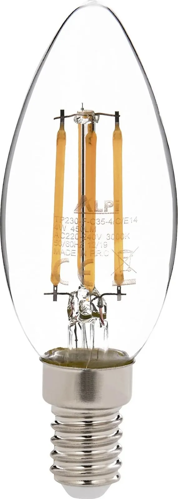Llambë LED Opviq, E14, dritë e ngrohtë, transparente - 1