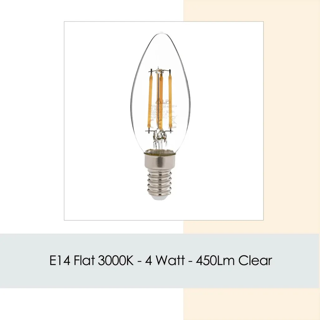 Llambë LED Opviq, E14, dritë e ngrohtë, transparente - 2