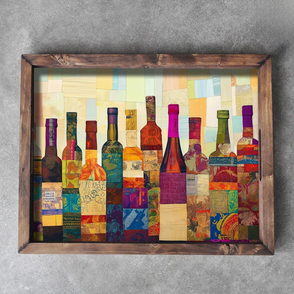 Tabaka druri, dizajn shumëngjyrësh, Evila Originals, REF026, 48x38x4 cm - 3