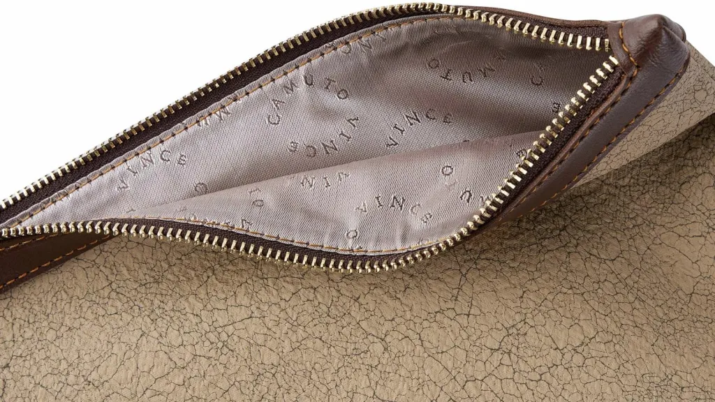 Çantë dore clutch, ngjyrë kafe, Vince Camuto, Terni - 4