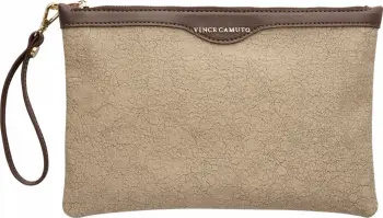 Çantë dore clutch, ngjyrë kafe, Vince Camuto, Terni