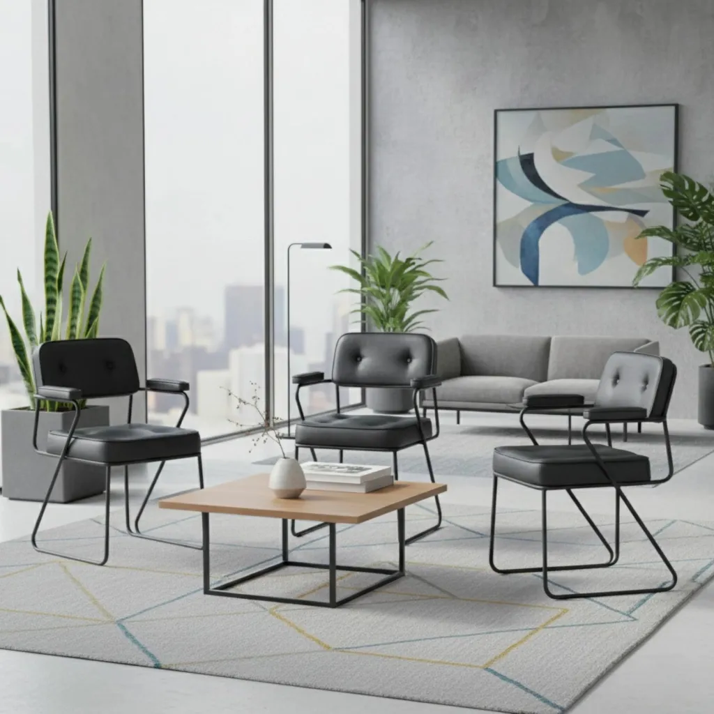 Karrige zyre Skye Decor, Jupoi 47, e zezë - 1