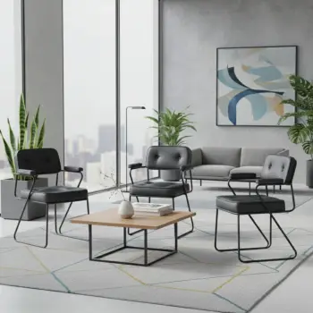 Karrige zyre Skye Decor, Jupoi 47, e zezë