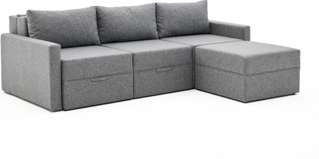 Kënd-sofë krevate Atelier del Sofa, Saros, gri - 5