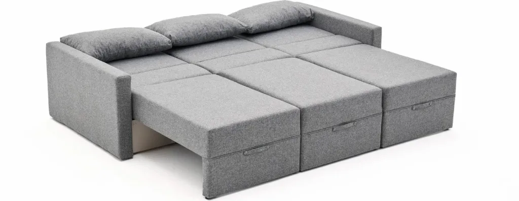 Kënd-sofë krevate Atelier del Sofa, Saros, gri - 7