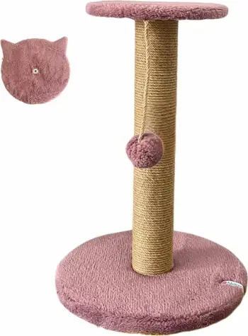 Dërrasë gërvishtëse për mace, Paws & Whiskers, Miene, ngjyrë dusty rose