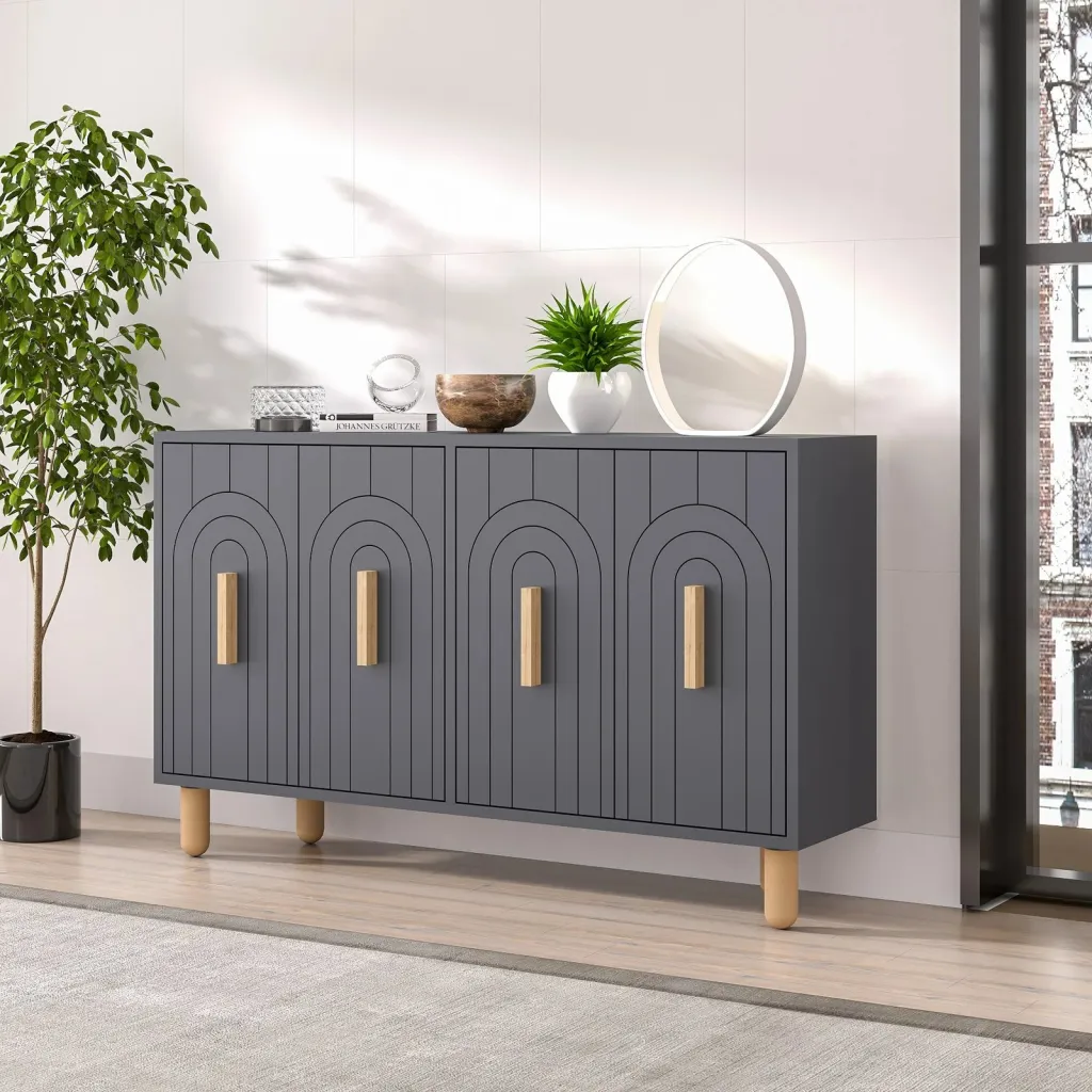 Konsol Skye Decor, ngjyrë antracit, Tiger - 2