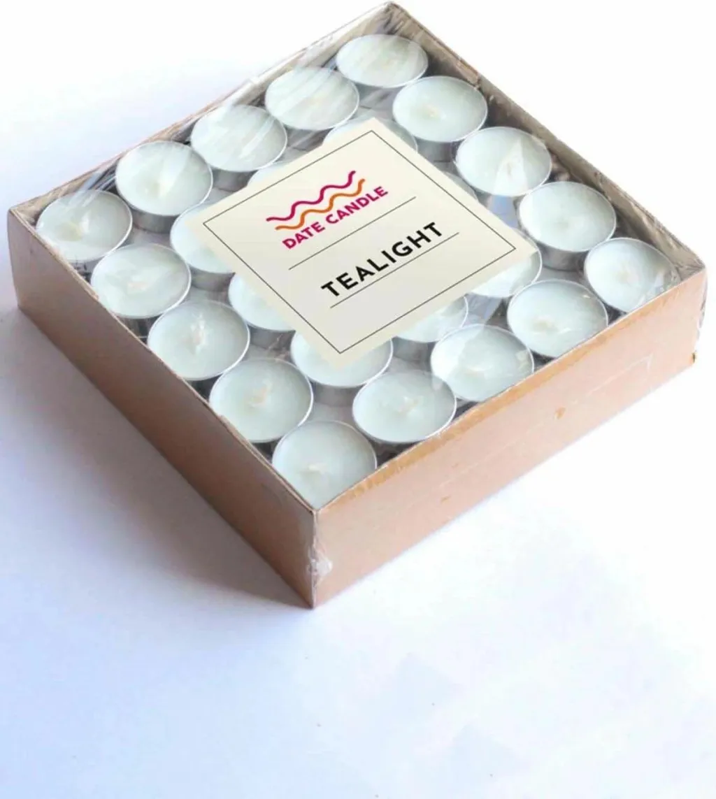 Qirinj tealight të bardhë, set 100 copë, Evila Originals - 1
