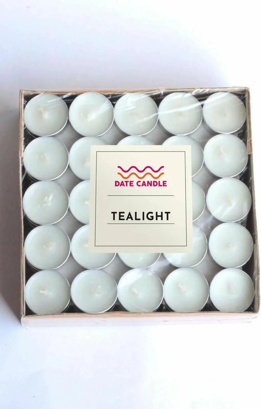 Qirinj tealight të bardhë, set 100 copë, Evila Originals - 2