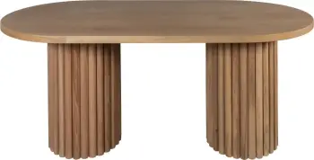 Tavolinë ngrënieje Skye Decor, ngjyrë natyrale, Itali