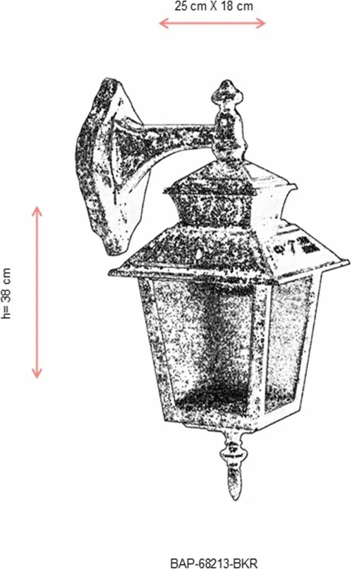 Llambë muri për jashtë Opviq, BAP-68213-BKR - 3