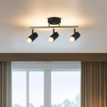 Llambë tavani Opviq, Lume - 70-13, metal, ngjyrë e zezë, llak antik