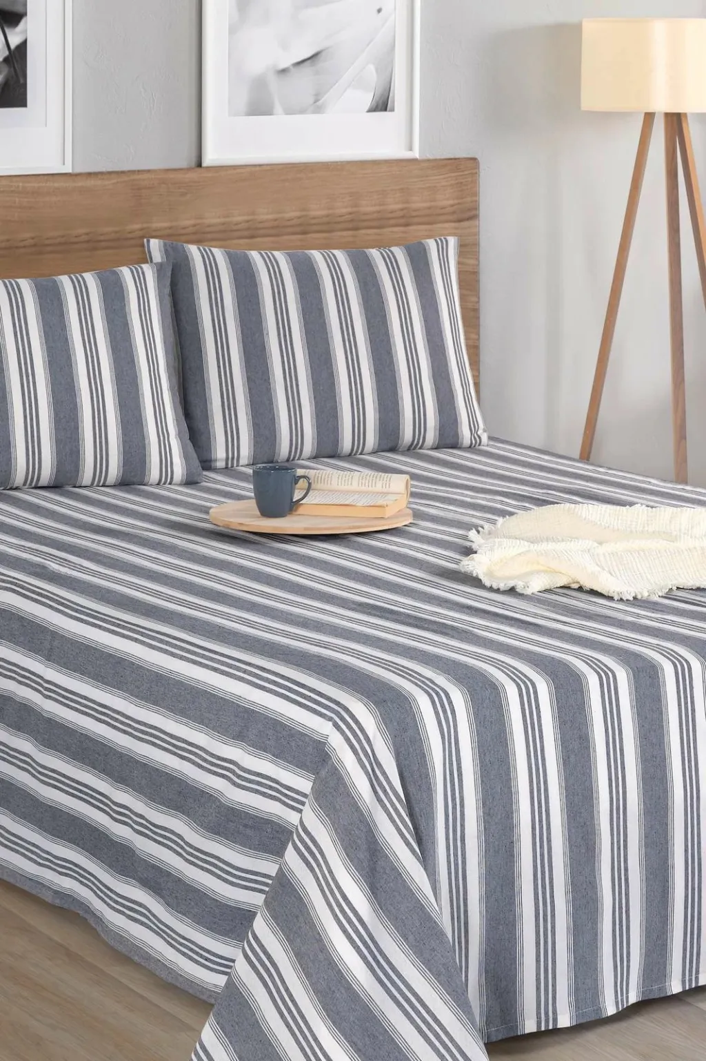Set çarçafësh dopio, ngjyrë antracit, Soft Line - 2