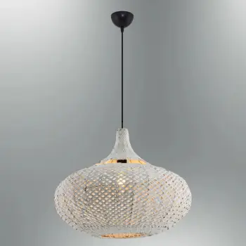 Llambë tavani Opviq, 4461-16-01, e bardhë, kapak ratan, 50x120cm