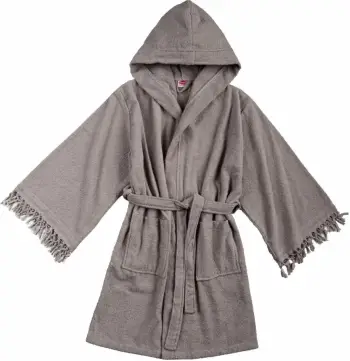 Rrobdeshamë me kapuç, pambuk 100%, ngjyrë gri, Mijolnir, L/XL