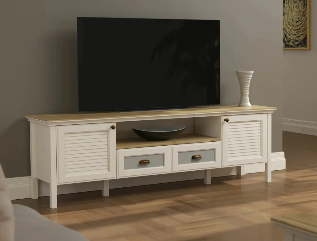 Komodë TV Skye Decor, krem, lis, gri, FRN-21011 - 1