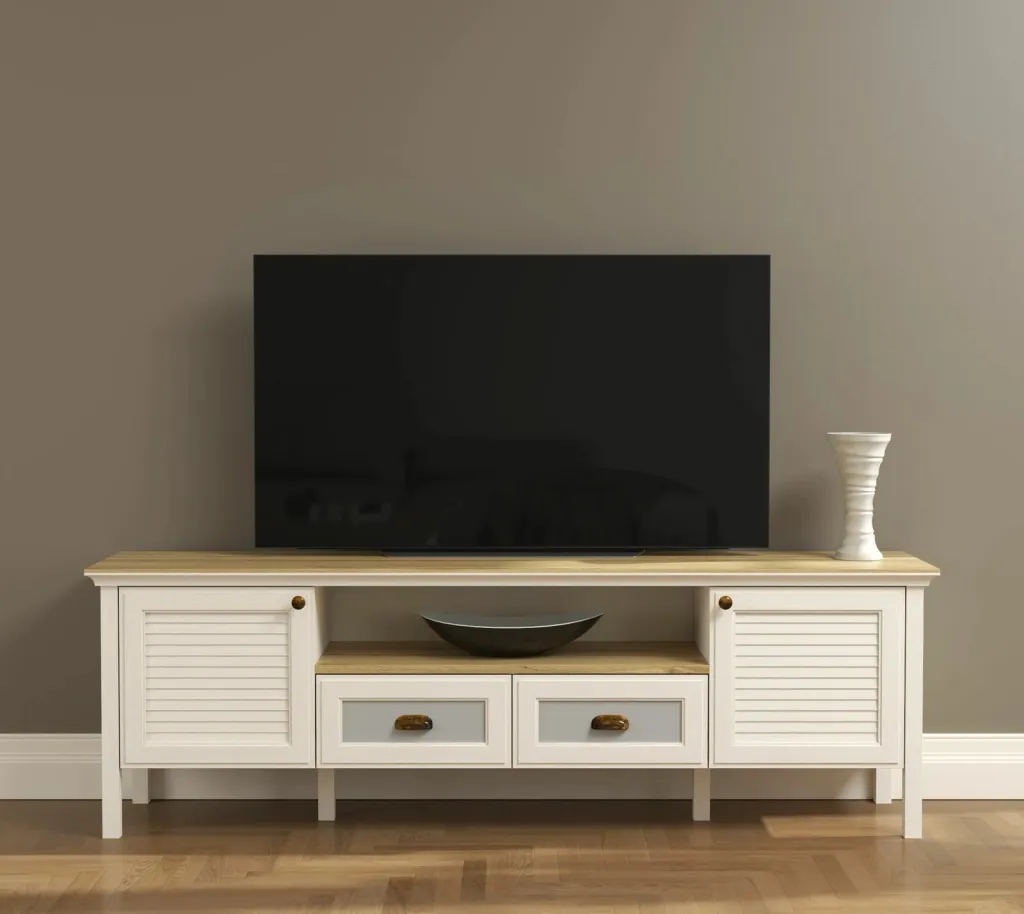 Komodë TV Skye Decor, krem, lis, gri, FRN-21011 - 2