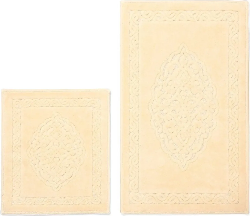 Set dyshekësh për banjo, pambuk, ngjyrë kafe e çelët, 2 copë, Mijolnir 000097 - 2