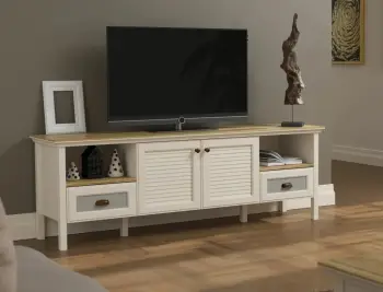 Komodë TV Skye Decor, krem, lis, gri, FRN-21025