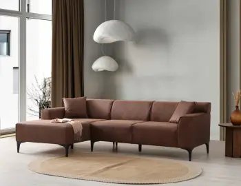 Këndare Petra L, ngjyrë konyak, Atelier del Sofa