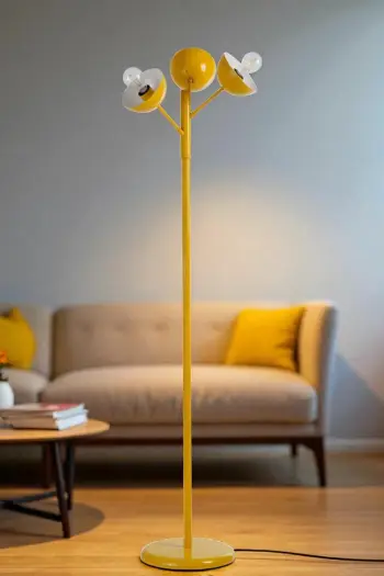 Llambë dyshemeje Opviq, ngjyrë mustard, 8949-3