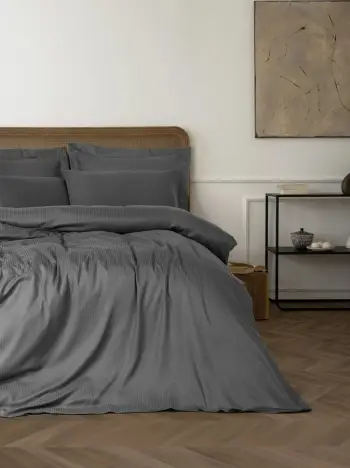 Set mbulesash për dyshek dopio, ngjyrë antracit, L'essentiel, Craft