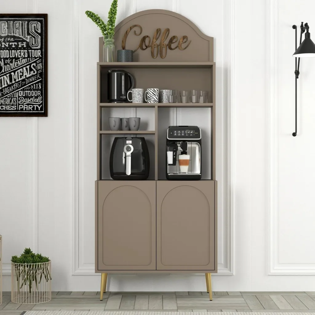 Dollap për kafe, ngjyrë Atlas dhe ari, Skye Decor, 80 cm - 1