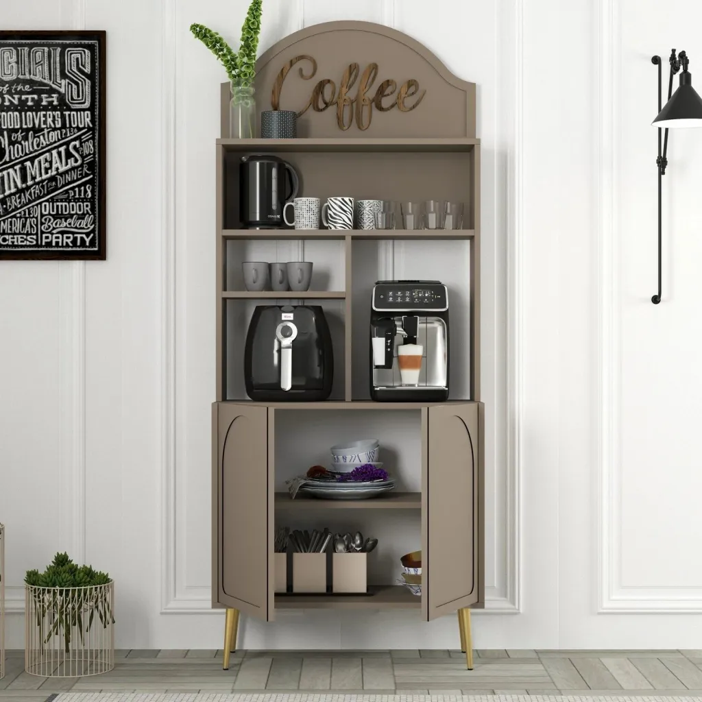 Dollap për kafe, ngjyrë Atlas dhe ari, Skye Decor, 80 cm - 2