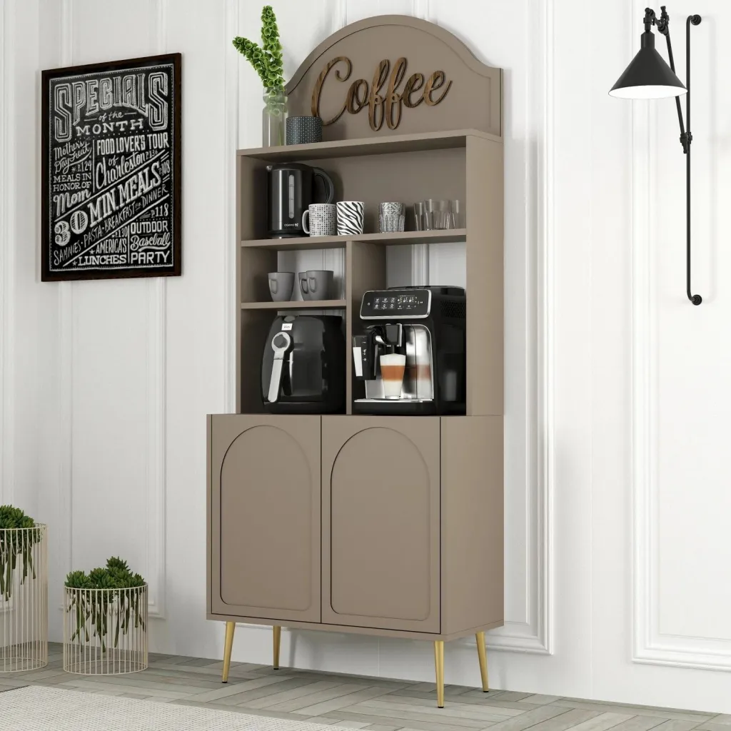 Dollap për kafe, ngjyrë Atlas dhe ari, Skye Decor, 80 cm - 3