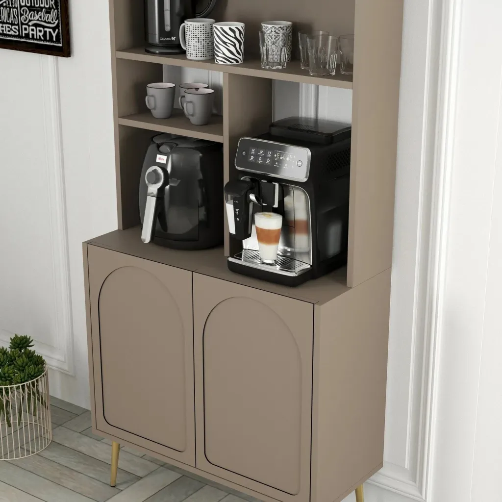 Dollap për kafe, ngjyrë Atlas dhe ari, Skye Decor, 80 cm - 4