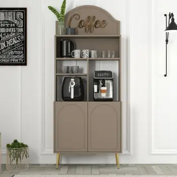 Dollap për kafe, ngjyrë Atlas dhe ari, Skye Decor, 80 cm