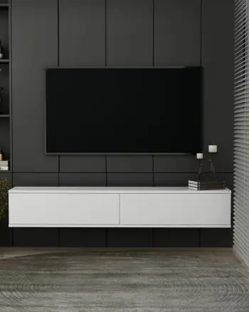 Komodë TV Skye Decor, Aris, e bardhë